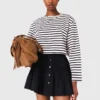 Striped long-sleeved T-shirt Striped long-sleeved T-shirt