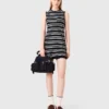 Striped mini crochet dress Striped mini crochet dress