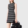 Striped mini crochet dress Striped mini crochet dress