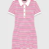 Striped polo dress