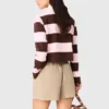 Striped polo sweatshirt Striped polo sweatshirt