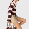Striped polo sweatshirt Striped polo sweatshirt