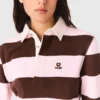 Striped polo sweatshirt Striped polo sweatshirt