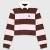 Striped polo sweatshirt Striped polo sweatshirt
