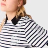 Striped rhinestone flower T-shirt Striped rhinestone flower T-shirt