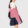 Striped rib knit sweater Striped rib knit sweater