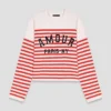 Striped rib knit sweater Striped rib knit sweater