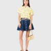 Striped short-sleeve polo