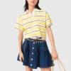 Striped short-sleeve polo