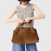 Striped wool blend top Striped wool blend top