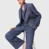Structured rhinestone suit blazer Structured rhinestone suit blazer