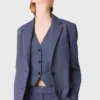Structured rhinestone suit blazer Structured rhinestone suit blazer