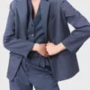 Structured rhinestone suit blazer Structured rhinestone suit blazer