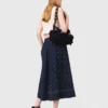 Studded flared cotton skirt Studded flared cotton skirt