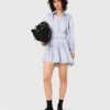 Studded flowing shirt dress Studded flowing shirt dress