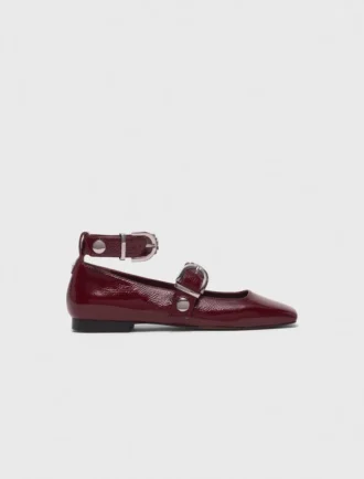 Studded leather Mary Jane flats Studded leather Mary Jane flats