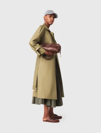 Studded trench coat