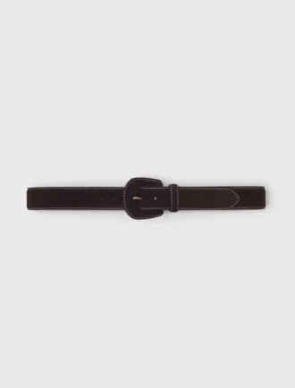 Suede belt