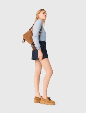 Suede Miss M bag