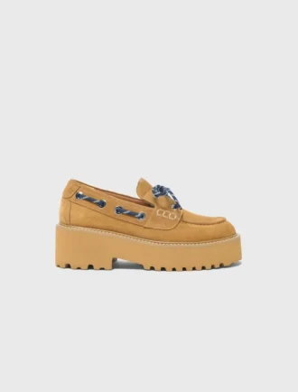 Suede platform boat shoes Suede platform boat shoes