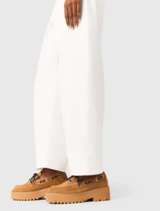 Suede platform boat shoes Suede platform boat shoes