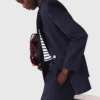 Suit jacket with pleated back Suit jacket with pleated back