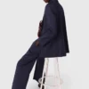 Suit jacket with pleated back Suit jacket with pleated back