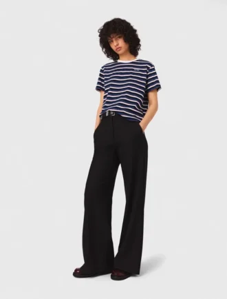 Suit trousers with pintucks