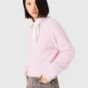 Sweater with jewelry collar Sweater with jewelry collar