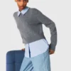 Sweater with removable collar and layer Sweater with removable collar and layer