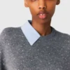 Sweater with removable collar and layer Sweater with removable collar and layer