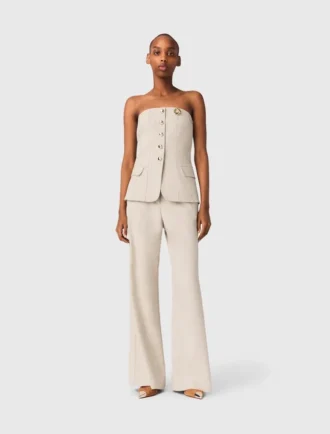 Tailored bustier top