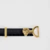 Thin leather belt with lion bit Thin leather belt with lion bit