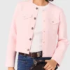 Topstitched cropped cardigan