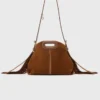 Topstitched suede Miss M Mini bag