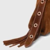 Topstitched suede Miss M Mini bag