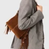 Topstitched suede Miss M Mini bag