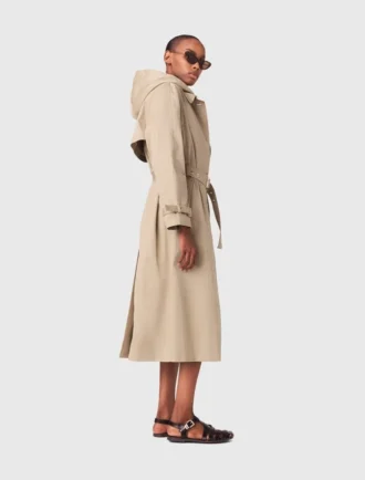 Trench with removable hood