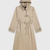 Trench with removable hood Trench with removable hood
