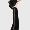 Trousers with rhinestone band Trousers with rhinestone band