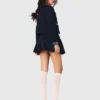 Tweed jacket with denim trim Tweed jacket with denim trim