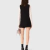 Tweed jumpsuit with rhinestones