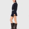 Tweed shorts with contrast waistband