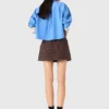 Tweed shorts with elasticated waistband