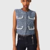 Tweed vest