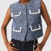 Tweed vest