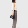 Tweed vest with pearl trim