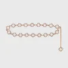 Two-tone Clover chain belt