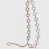 Two-tone Clover chain belt