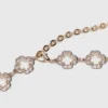 Two-tone Clover chain belt